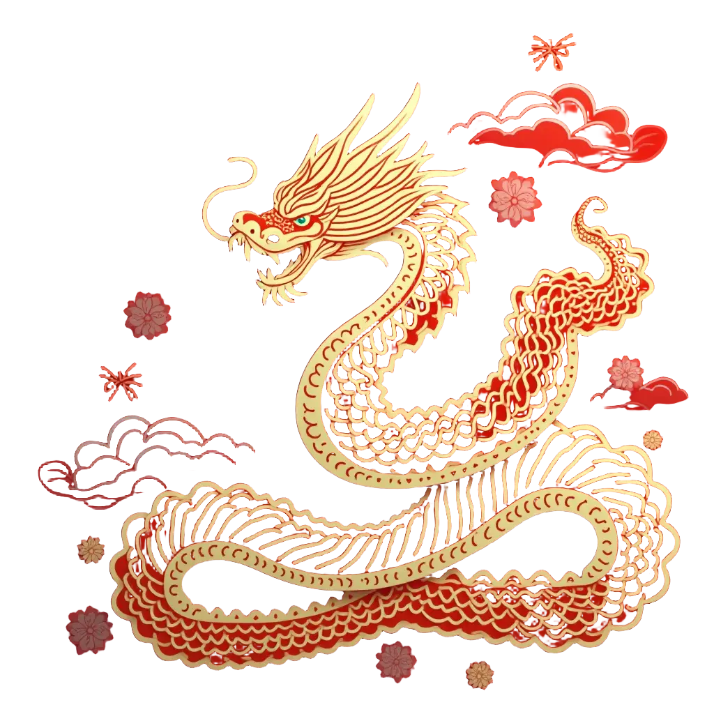 Traditional Chinese Dragon Art